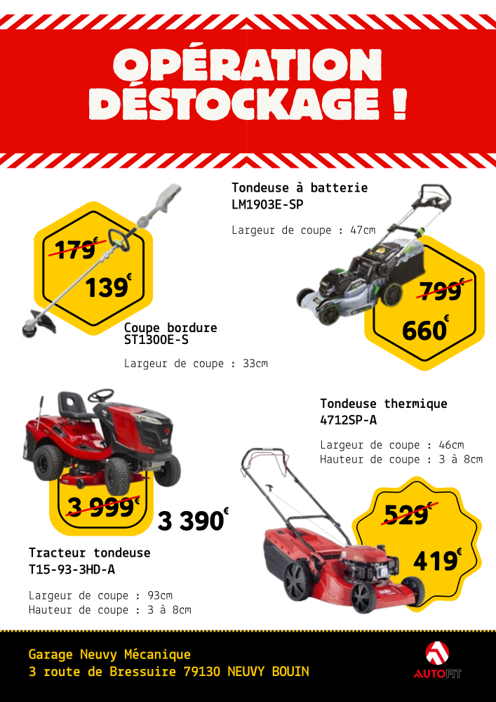 opération déstockage